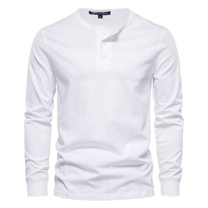 Essential Henry Neck Long Sleeve Shirt