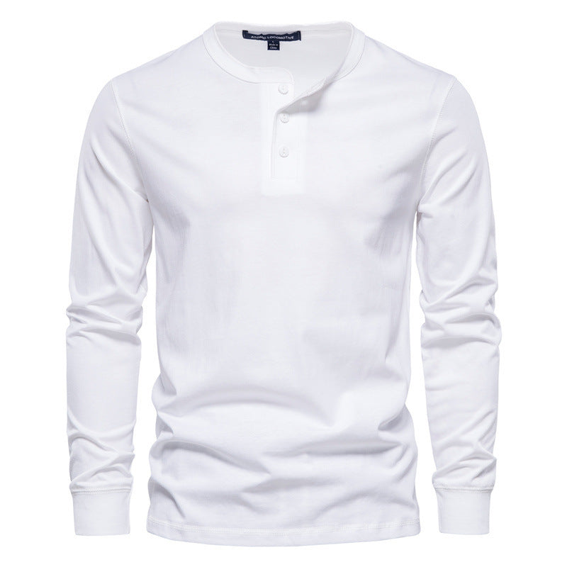 Essential Henry Neck Long Sleeve Shirt