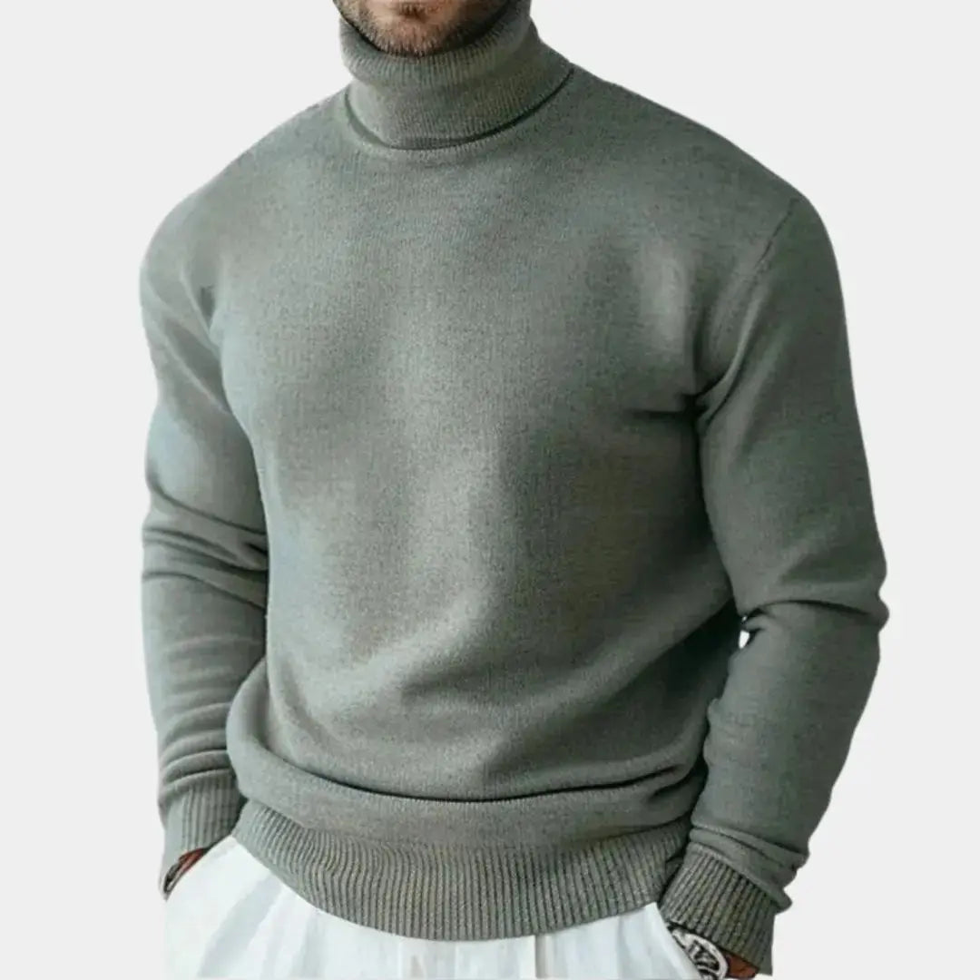 Pure Merino Wool Turtleneck Sweater