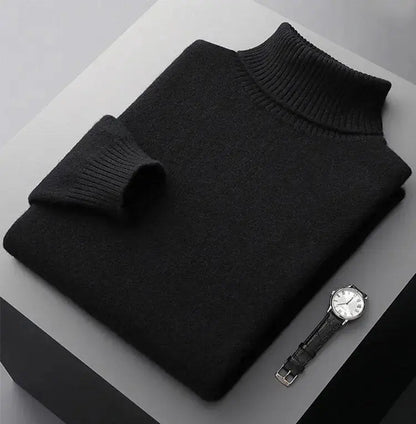 Pure Merino Wool Turtleneck Sweater