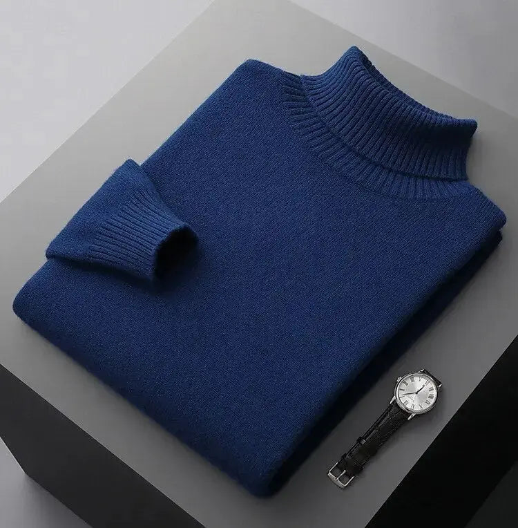 Pure Merino Wool Turtleneck Sweater