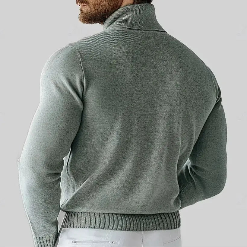 Pure Merino Wool Turtleneck Sweater