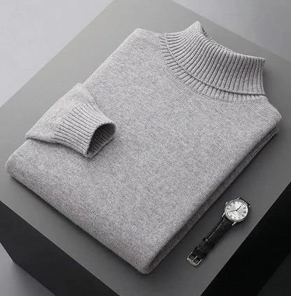 Pure Merino Wool Turtleneck Sweater