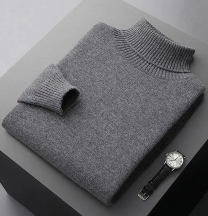 Pure Merino Wool Turtleneck Sweater