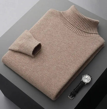 Pure Merino Wool Turtleneck Sweater