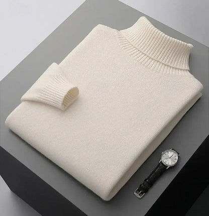 Pure Merino Wool Turtleneck Sweater